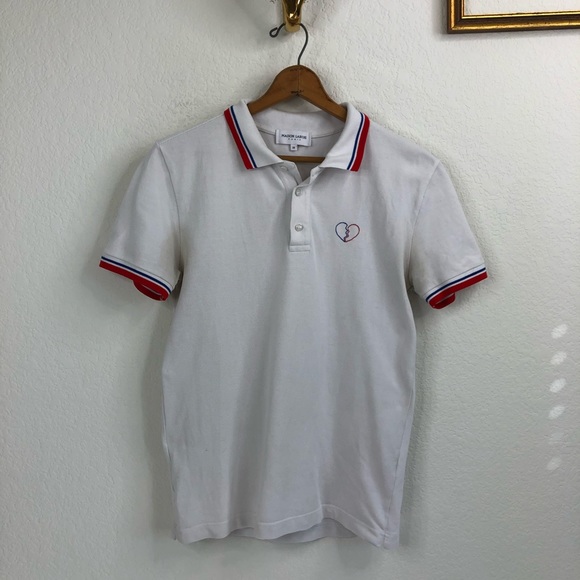 Maison Labiche Broken Heart Embroidered Paris Polo - Picture 3 of 12